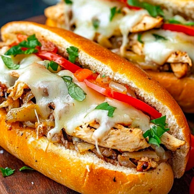 Chicken Philly Sandwich.