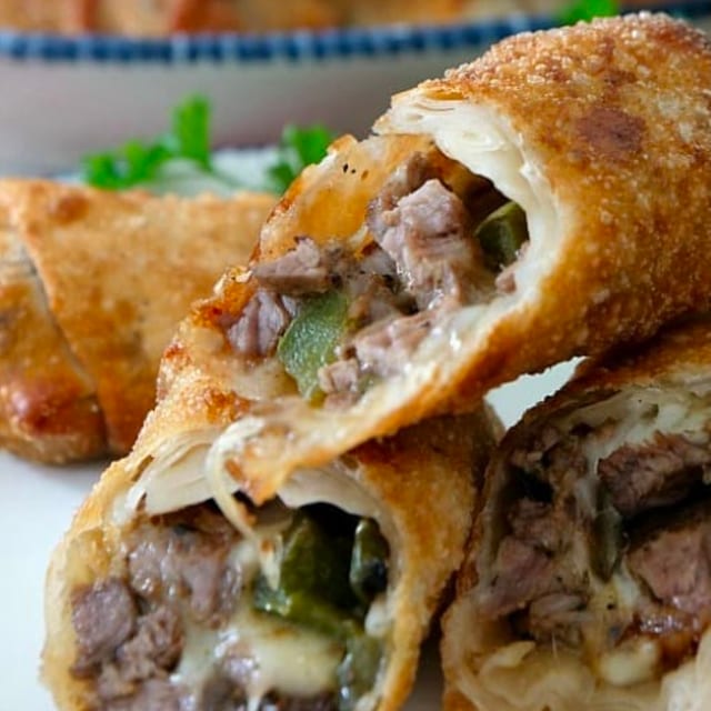 Steak Egg Rolls.