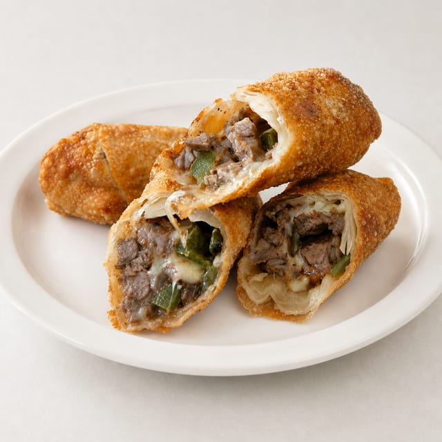Steak Egg Rolls.