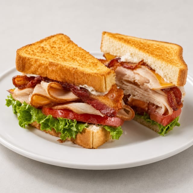 Turkey Club Sandwich.