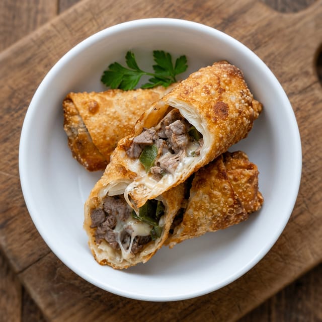 Steak Egg Rolls.